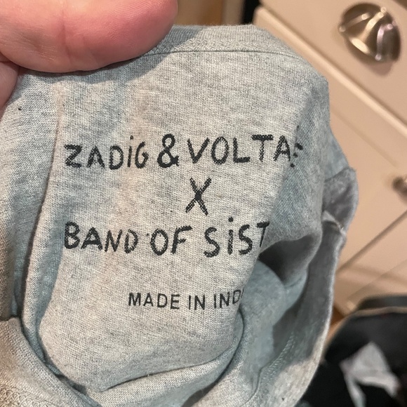NWT ZADIG & VOLTAIRE X Band of Sisters Tee shirt top Size XS Women Boss Rule - Picture 2 of 5